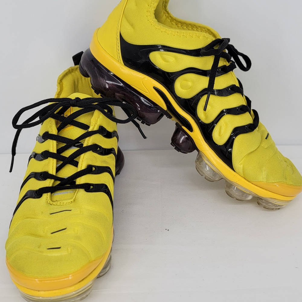 Nike Air Vapormax Plus Yellow Black BV6097-700 Mens Running Shoes Size 12